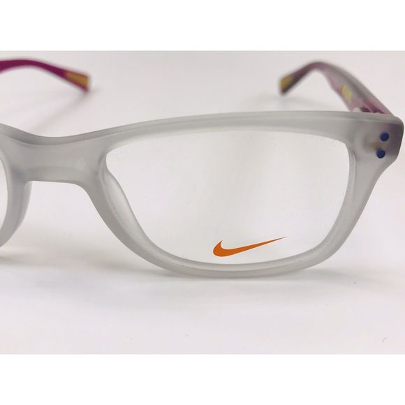 New NIKE KIDS NK5538 051 Wolf Grey & Violet Eyeglasses 46mm with NIKE Case main image 5